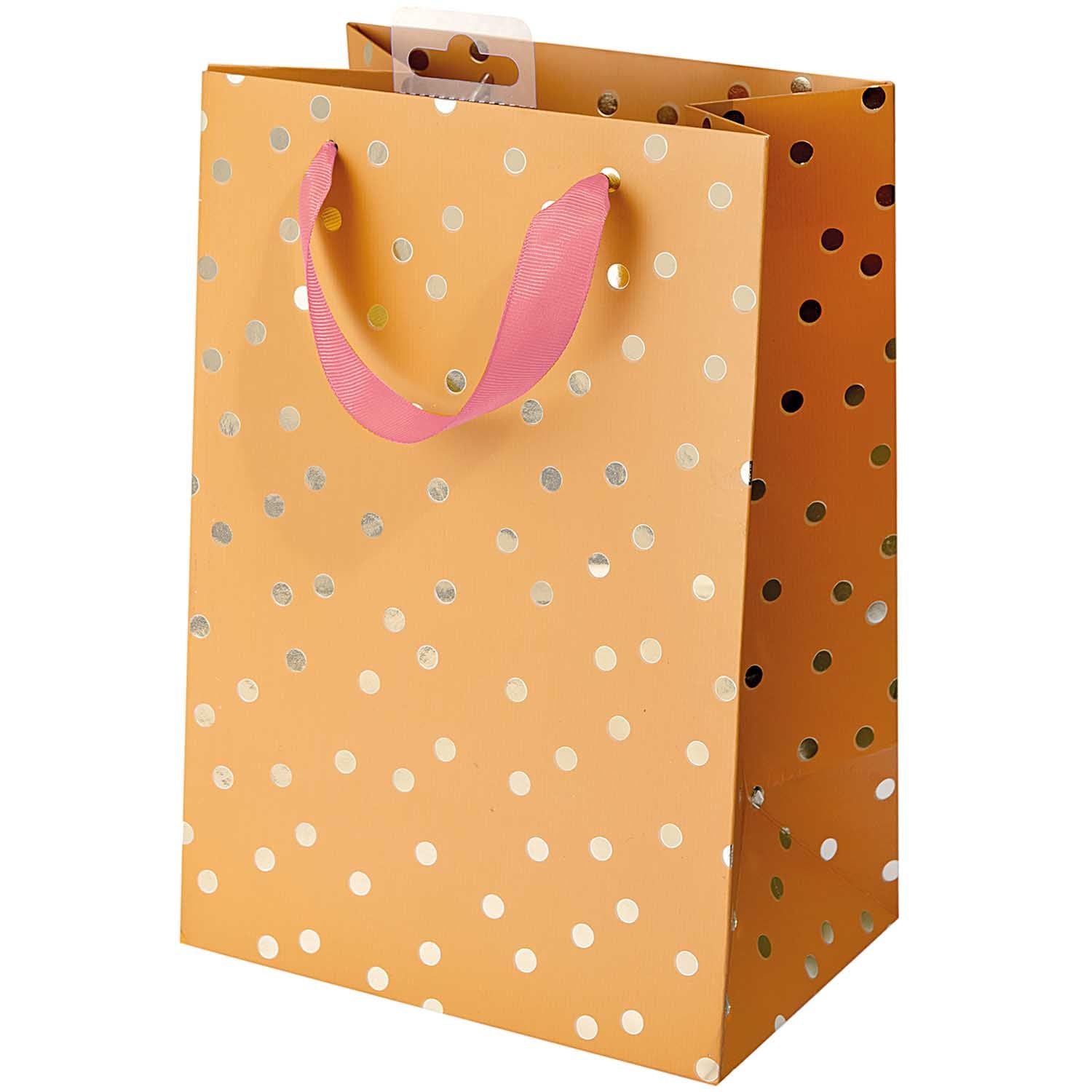 Medium Mustard Spot Print Gift Bag