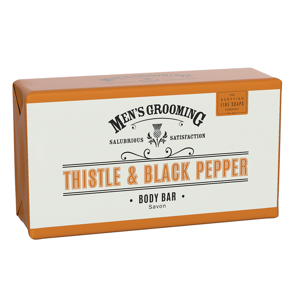 Thistle And Black Pepper Wrapped Body Bar