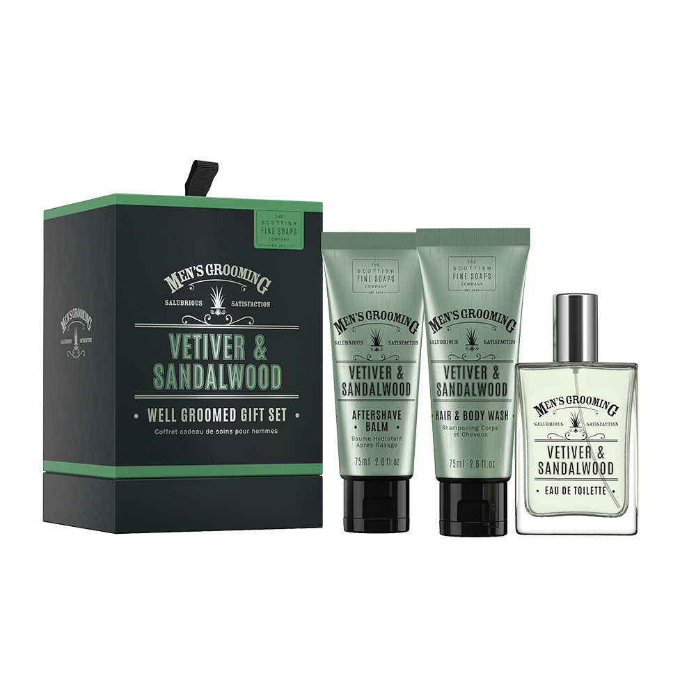 Vetiver And Sandalwood Well Groomed Set