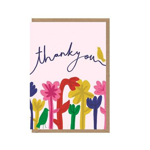 Thank You Bright Flowers Card
