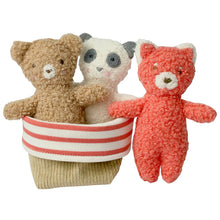 Load image into Gallery viewer, Boucle Fur Cute Bears Rattle Set
