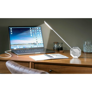 Octagon Desk Light Aluminium