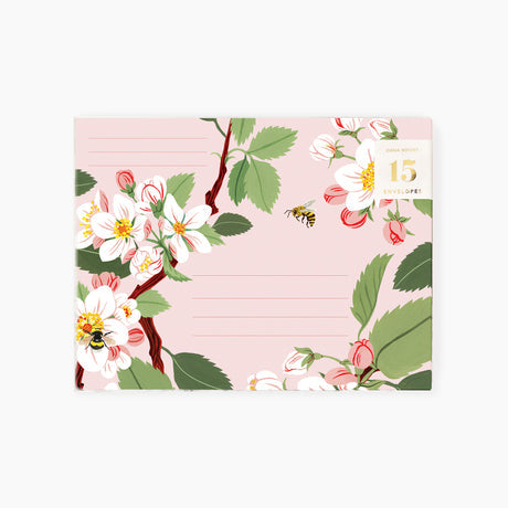 Apple Blossom Set Of 15 Envelopes