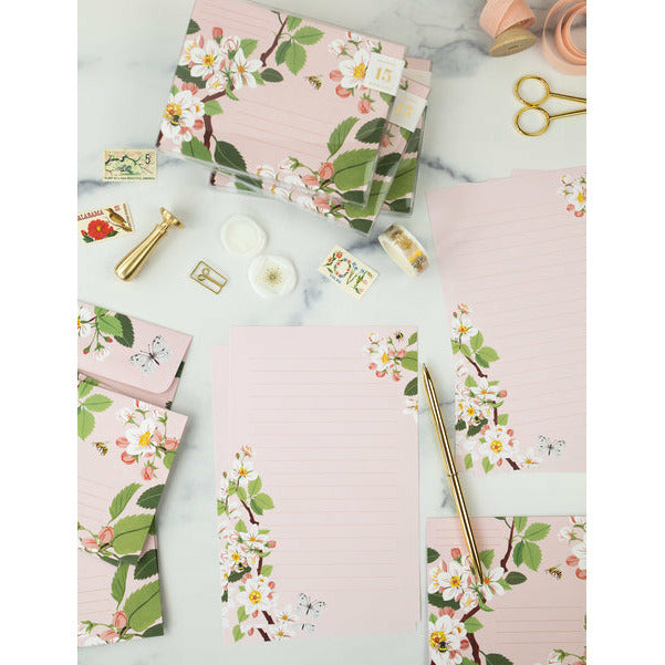 Apple Blossom Letter Writing Set