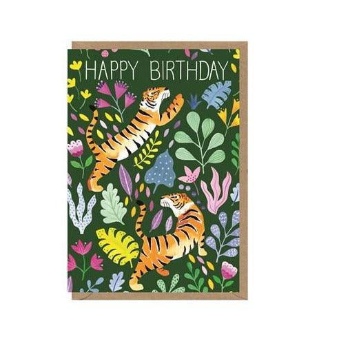 Tigers Happy Birthday Card