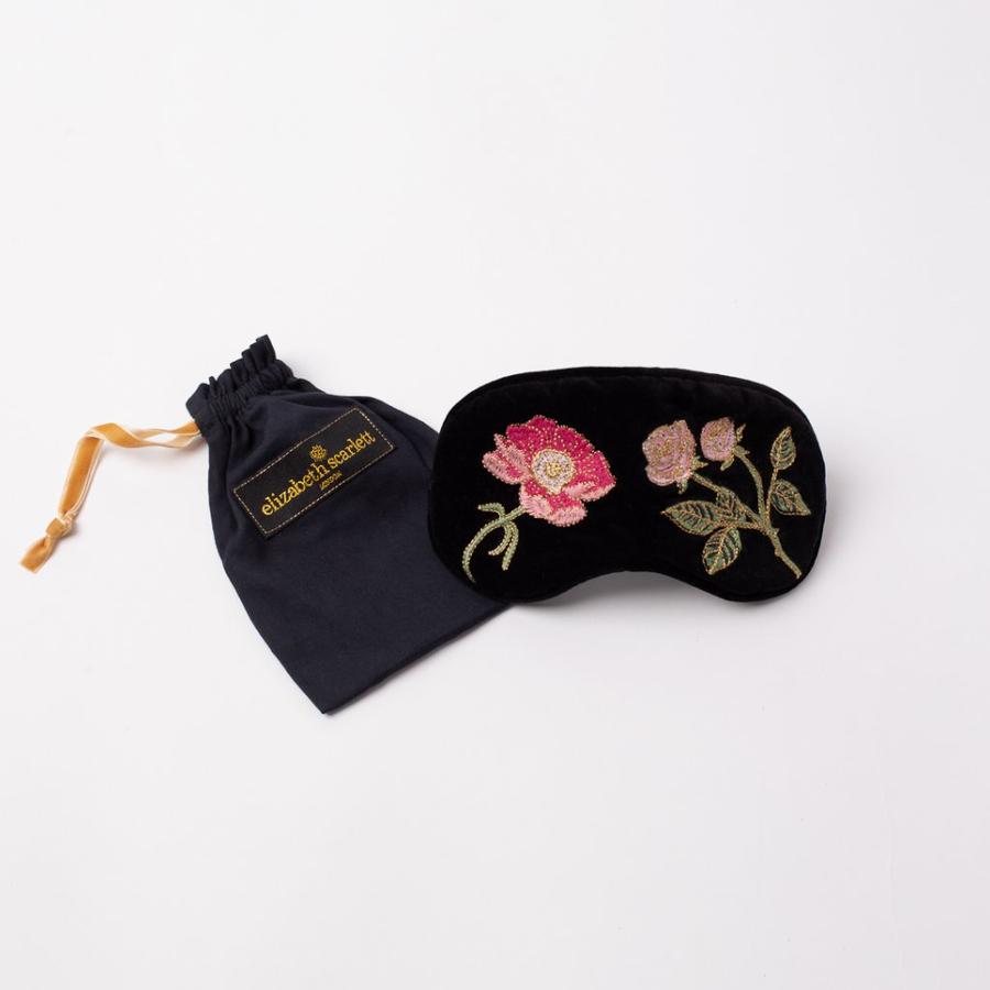 British Blooms Black Velvet Eye Mask