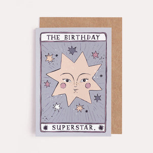 Birthday Superstar Tarot Card