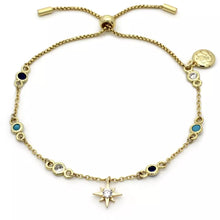 Load image into Gallery viewer, Angelic Gold Charm Crystal Bracelet