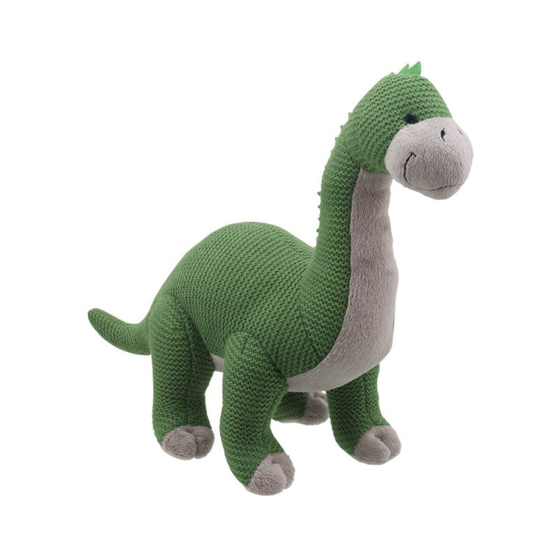 Knitted Medium Brontosaurus Dinosaur Soft Toy