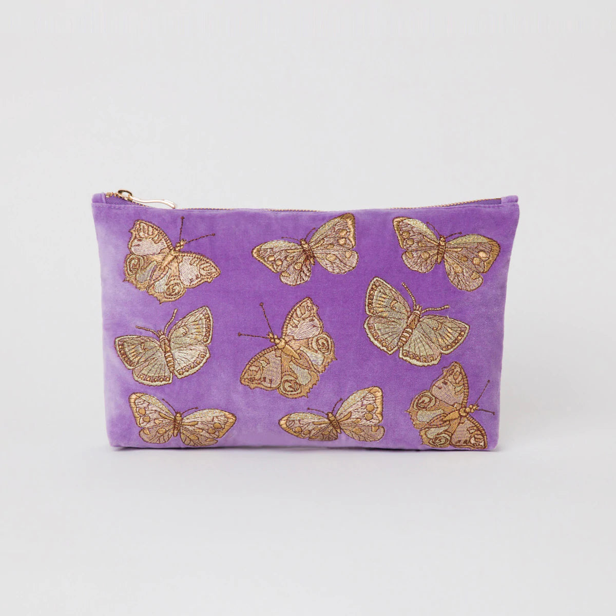 Butterfly Violet Velvet Everyday Pouch