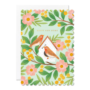 Happy New Home Scalloped Card