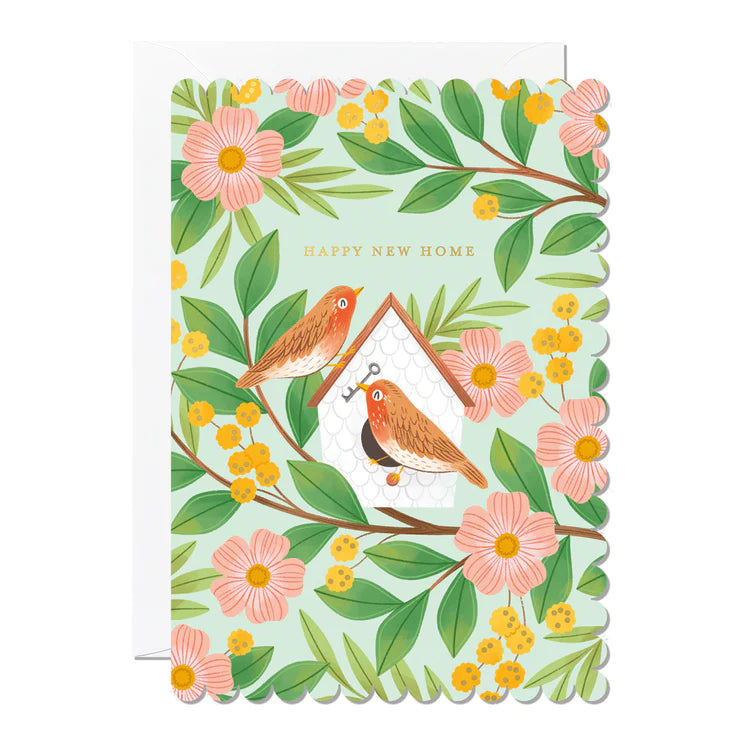 Happy New Home Scalloped Card