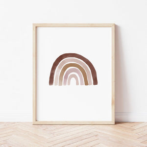 Earthy Rainbow Print