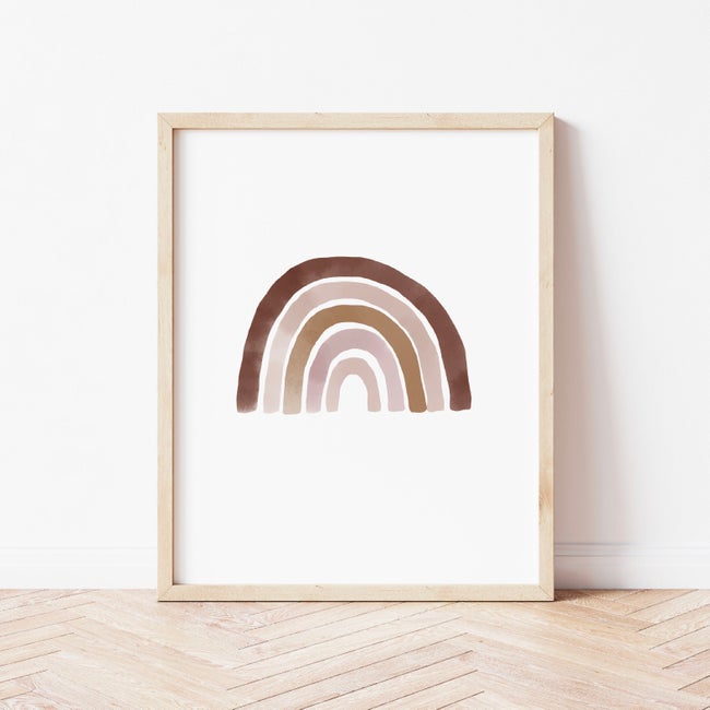 Earthy Rainbow Print