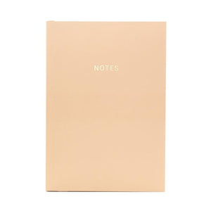 Coral Peach Colour Block A5 Ruled Notebook