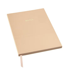 Load image into Gallery viewer, Coral Peach Colour Block A5 Ruled Notebook