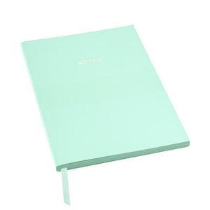 Mint Green Colour Block A5 Ruled Notebook