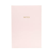 Load image into Gallery viewer, Pink Champagne Colour Block A5 Ruled Notebook