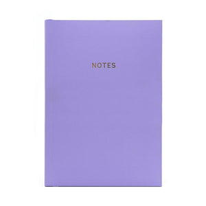Sweet Violet Purple Colour Block A5 Ruled Notebook