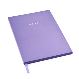 Sweet Violet Purple Colour Block A5 Ruled Notebook