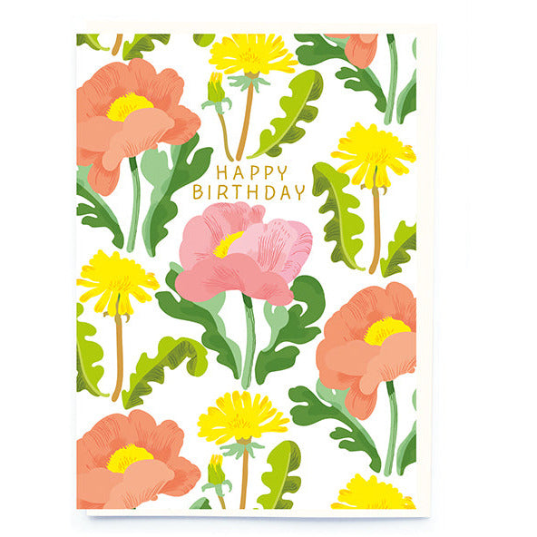 Happy Birthday Dandelion Card
