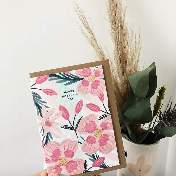 Happy Mother's Day Pink Blooms Card
