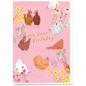 Birthday Chickens Card