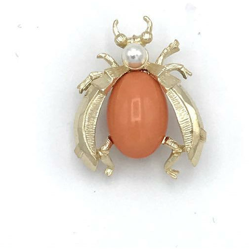 Coral Insect Pin