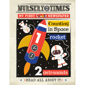 Nursery Times Crinkly Newspaper - Counting In Space
