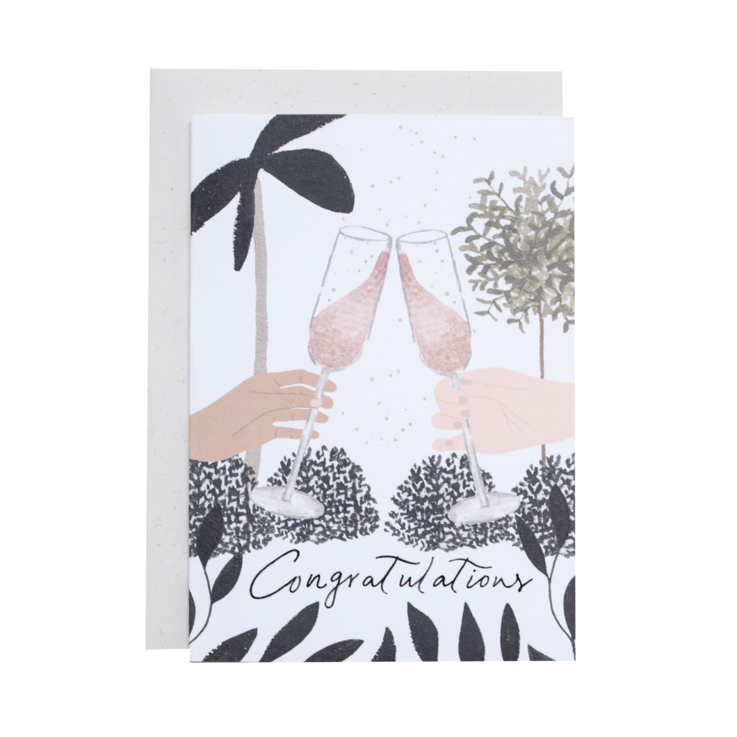 Congratulations Pop The Bubbly Card