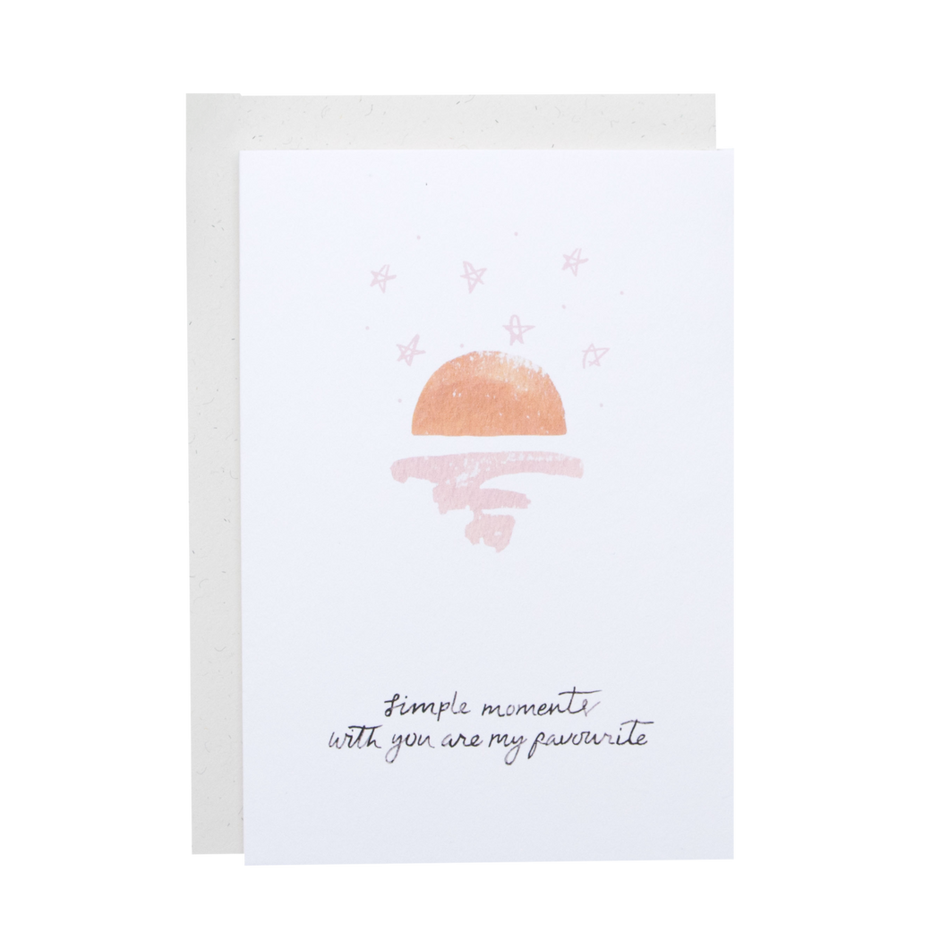 Simple Moments With You Card