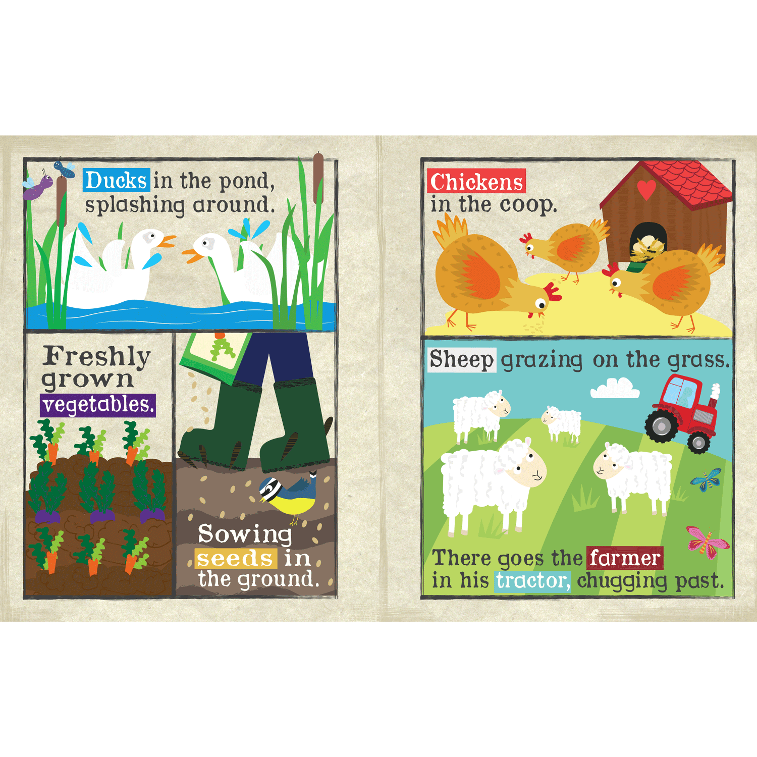 Nursery Times Crinkly Newspaper - A Day At The Farm