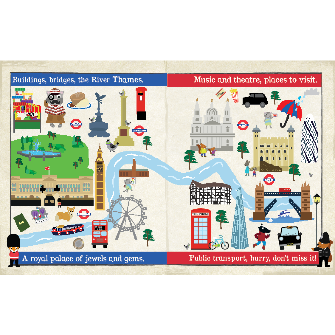 Nursery Times Crinkly Newspaper - A Day In London