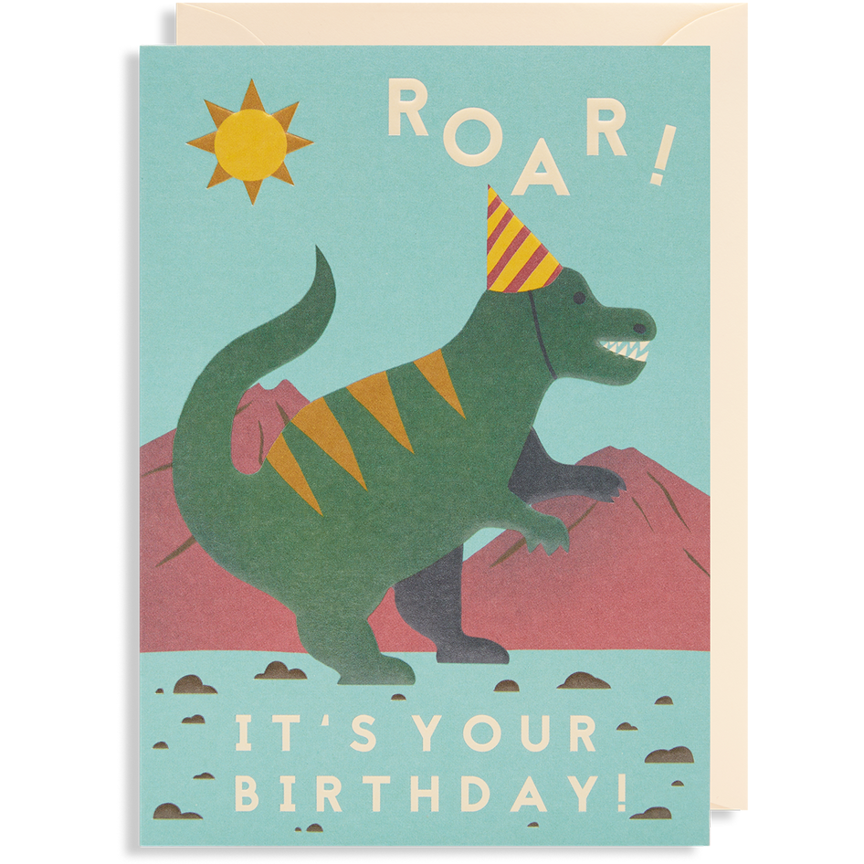 Dinosaur Roar Birthday Card