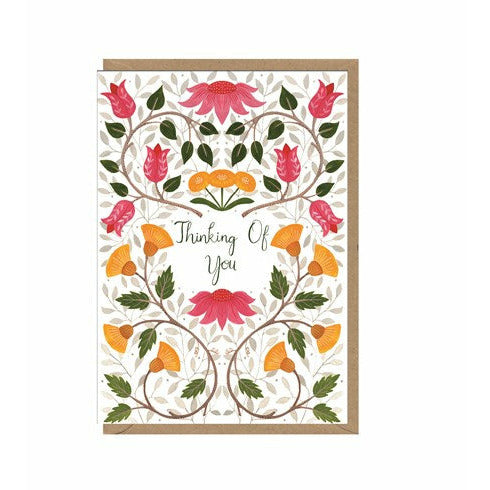 Thinking Of You Bright Florals Card
