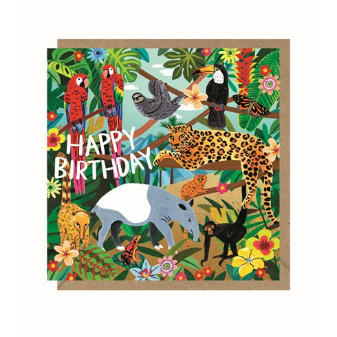 Happy Birthday Jungle Card