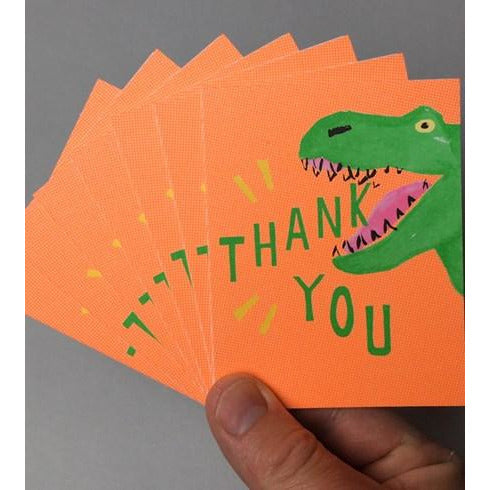 Pack Of Thank You Dinosaur Cards