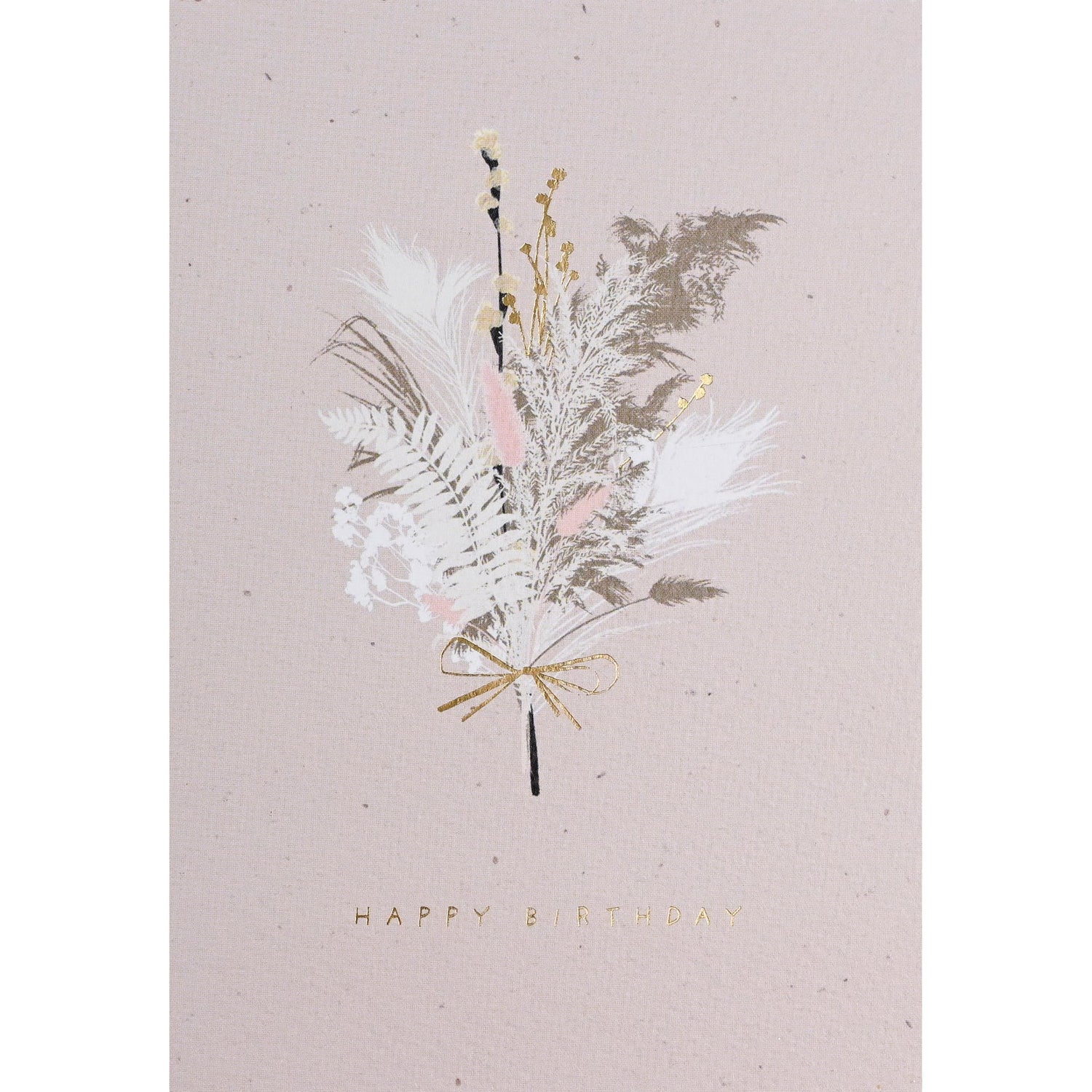 Happy Birthday Dried Bunch Card
