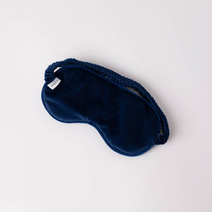 Hummingbird Navy Velvet Eye Mask