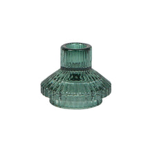 Load image into Gallery viewer, Small Sage Green Geometric Candle Holder