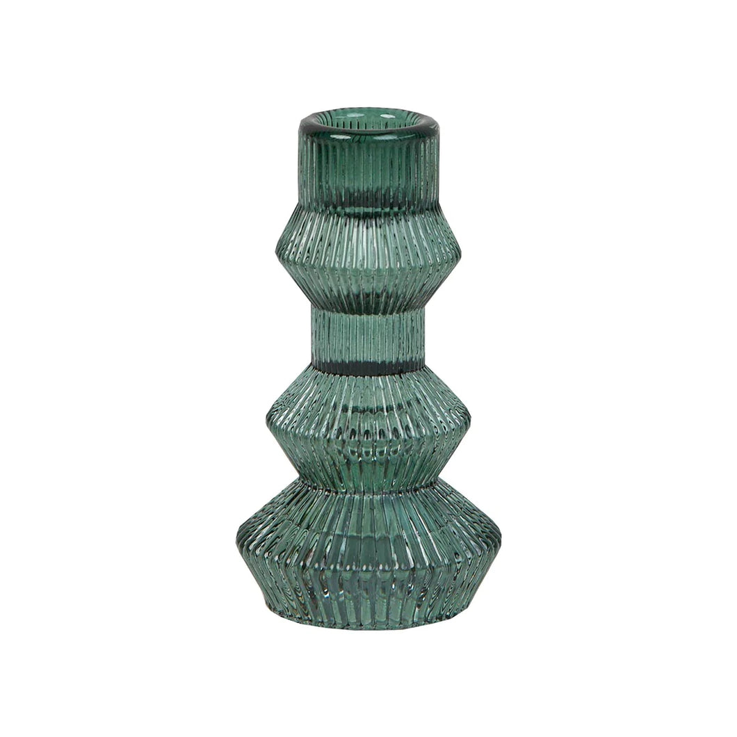 Large Sage Green Geometric Candle Holder