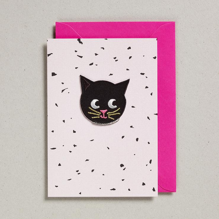 Iron On Black Cat Card