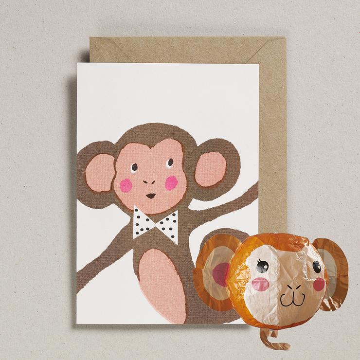 Monkey Balloon Card