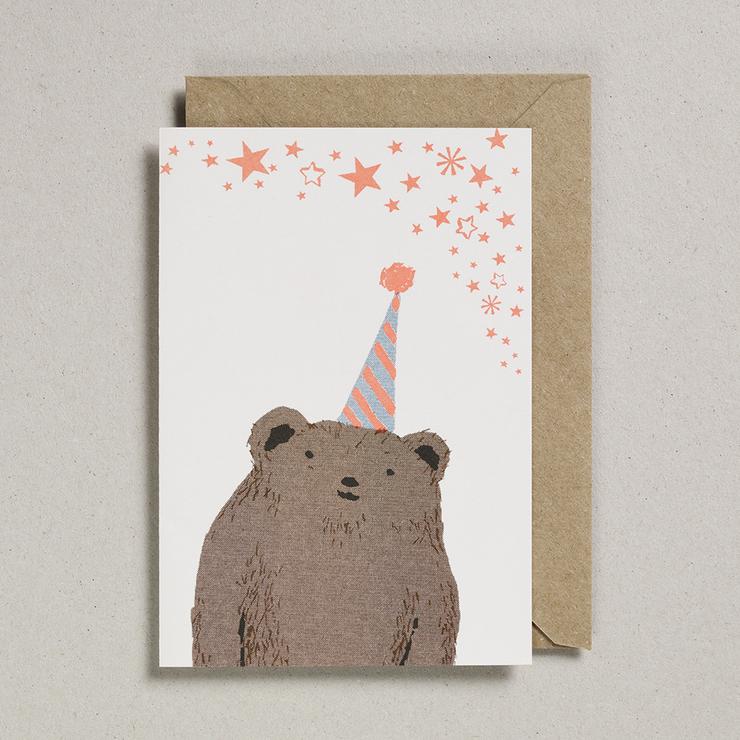 Birthday Bear with Party Hat