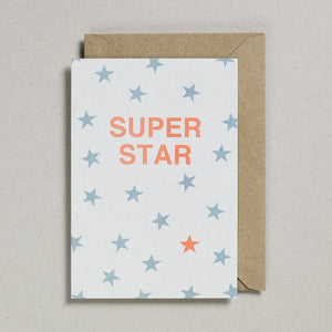 Fluorescent Super Star Star Card