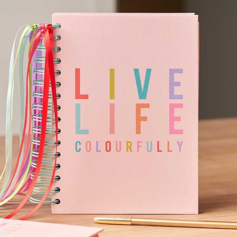 Live Life Colourfully A5 Organiser