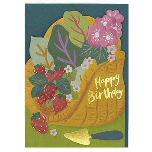 Happy Birthday Gardeners Trug Card