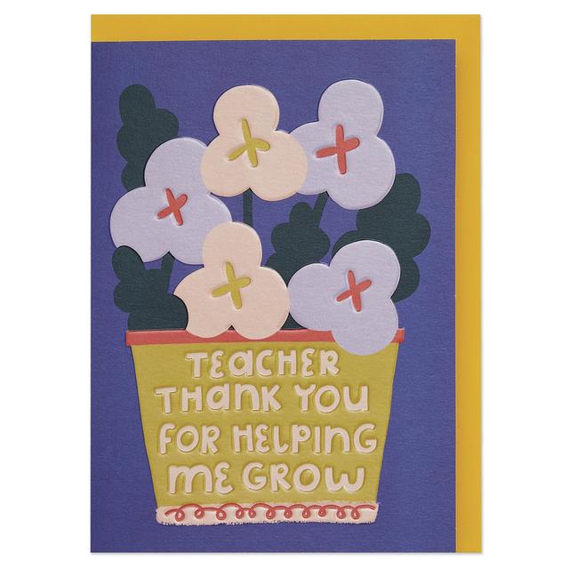 Thank You For Helping Me Grow Card