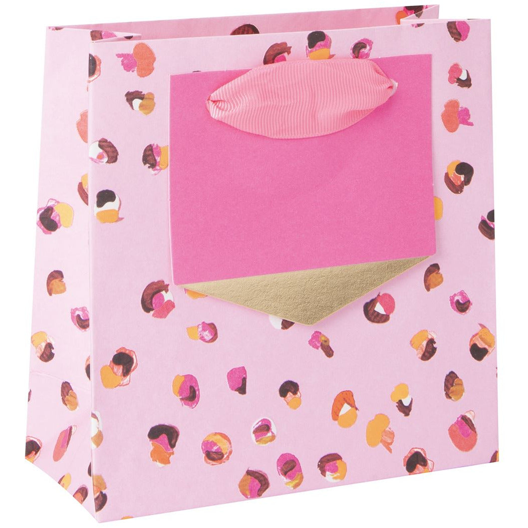 Small Hot Pink Leopard Gift Bag