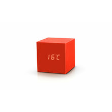 Load image into Gallery viewer, Orange Gravity Cube Click Clock